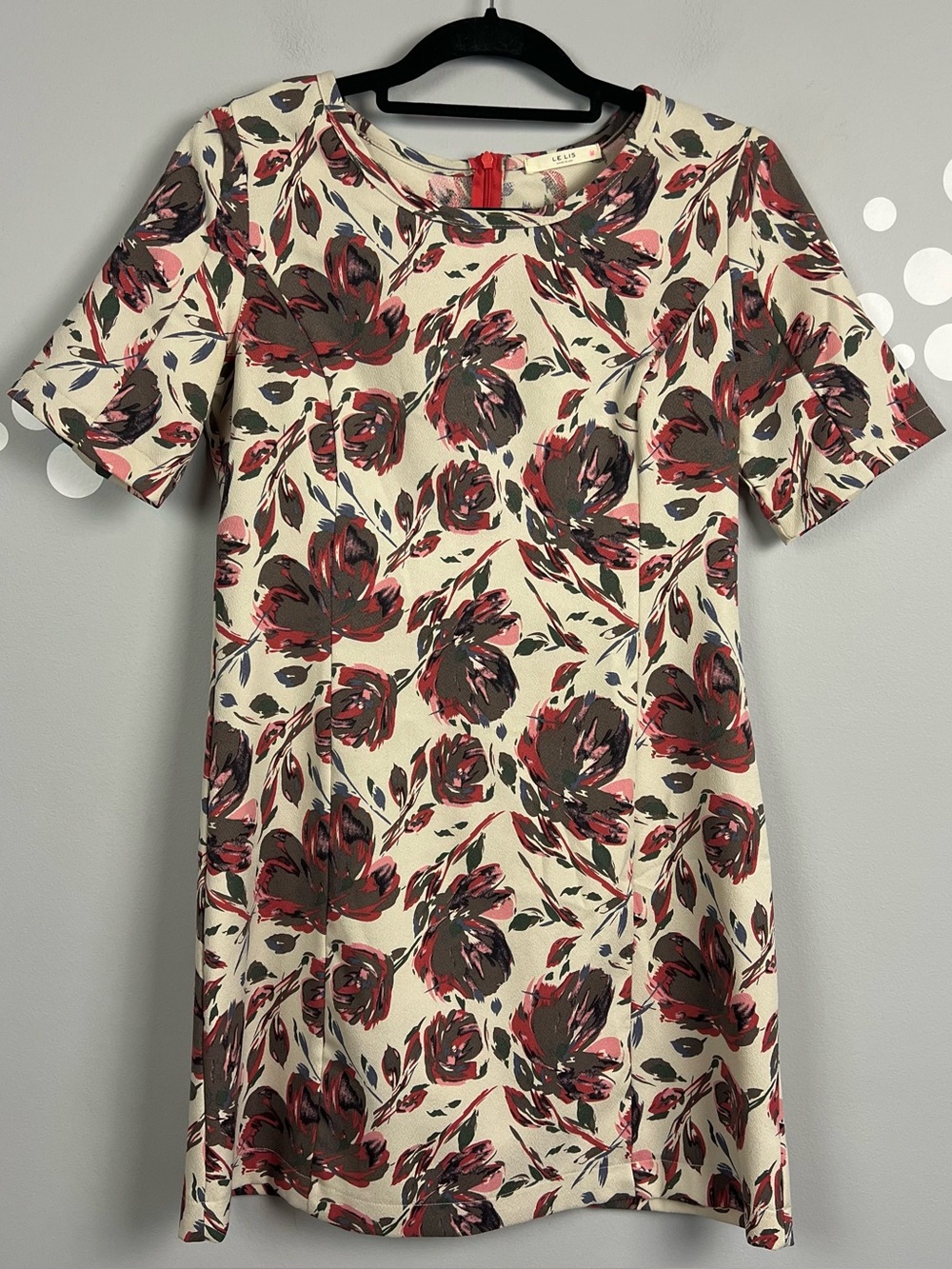 Le Lis Floral Shift Mini Dress Size M